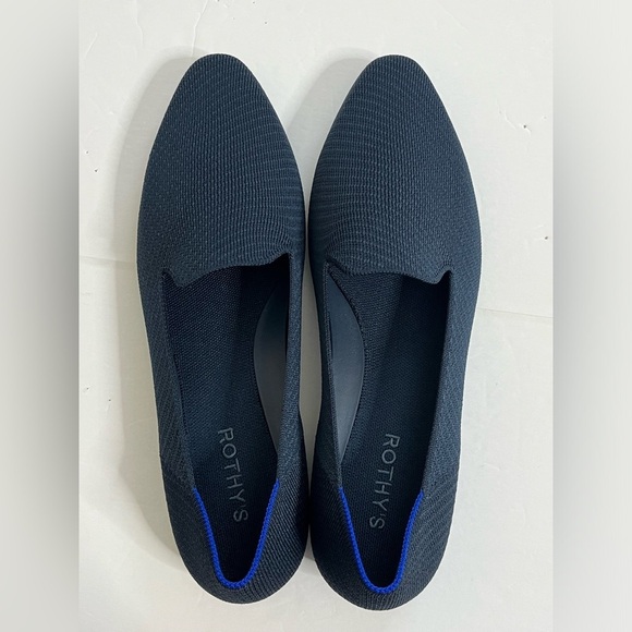 Rothy’s The Almond Loafer Navy Twill Like New Slip On Shoe Size 11.5 - Picture 3 of 7